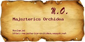 Majszterics Orchidea névjegykártya